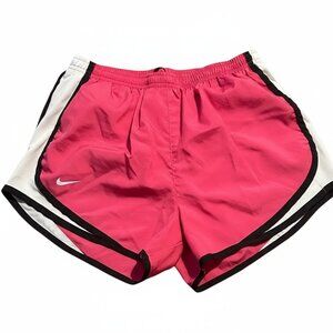 Nike Women's Hot Pink and Black Athletic Shorts - size small